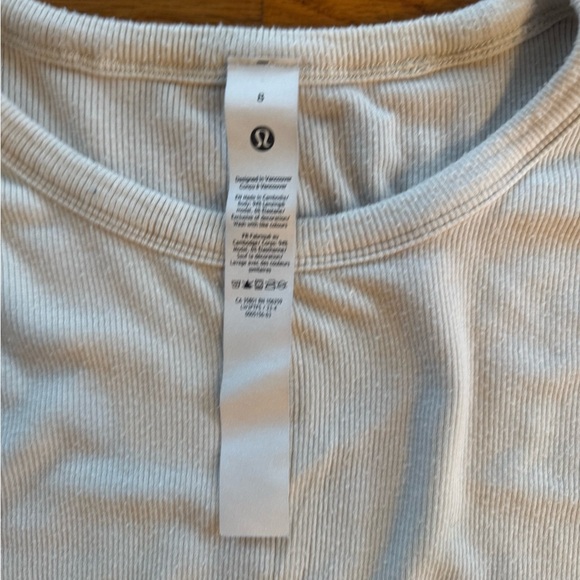 lululemon athletica Cream Long Sleeve Top - Picture 3 of 3